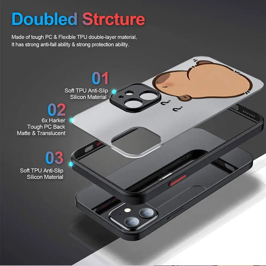Cute Capybara Lovely Soft Cover Case