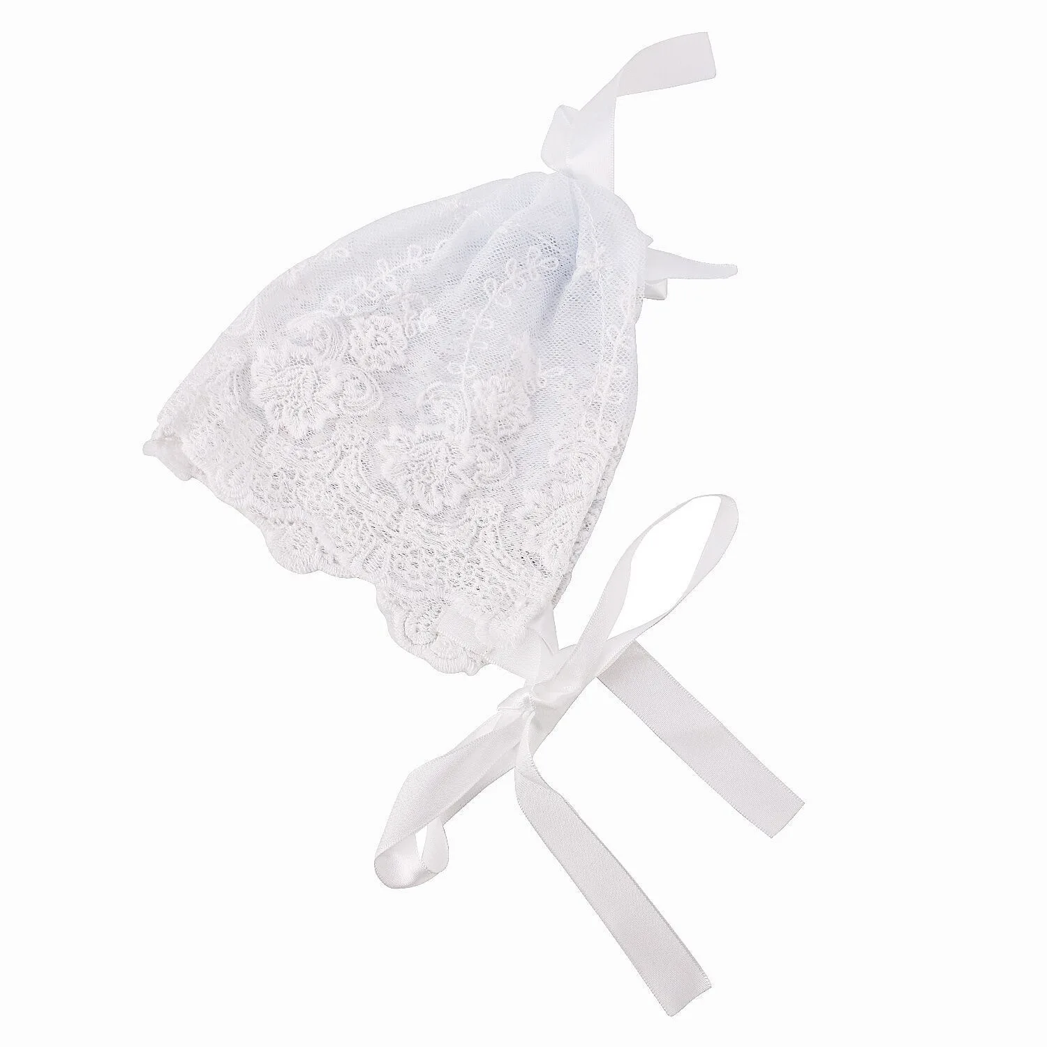 17x14cm Baby Photography Lace Hats Lovely Soft Caps for Newborn Infant Toddler Photo Props Solid Color Headwear for Girls Kids