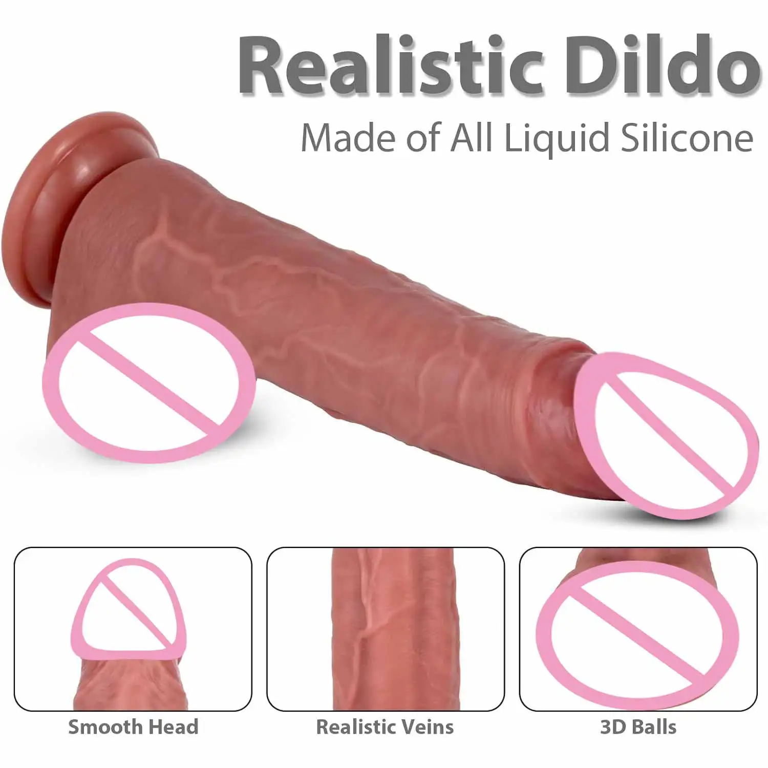 Big Penis Realistic Dildo Double Penetration Thick Huge Anal Plug Soft Vagina Masturbator Fake Dick Sexy Adult Sex Toy for Women