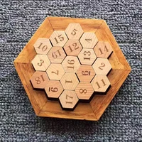 Hexagon Sudoku Number Puzzle Logical Thinking Math Games Rompecabezas De Madera Montessori Educational Toys Kids and Adults 2