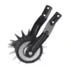 Lawn Edger Tool Wheel Rotary Edger Hand Saw Cordless Manual Lawn Edger Rotary Shear for Park Garden Yard Landscaping Sidewalk 5