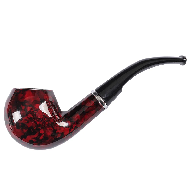 Tobacco Pipe, Classic Smoking Pipe Bent Tobacco Pipes for Smoking with Gift Box Smoking Accessories