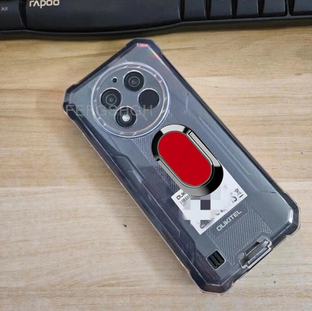 Enhanced Grip TPU Silicone Phone Case with Ring Holder