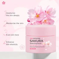 Crème à l'essence Sakura, hydratant pour le visage aux fleurs de cerisier pour peaux sèches et rugueuses, Anti-vieillissement, Lifting du visage, réparation nourrissante au collagène 6