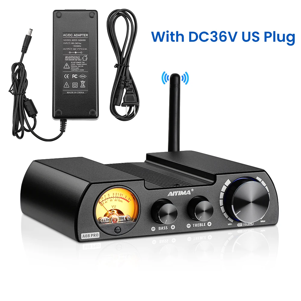 AIYIMA A08 Pro TPA3255 QCC5125 Bluetooth 5.1 Amplifier ATPX