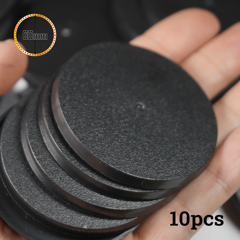 Wargame 60mm Plastic Round Bases