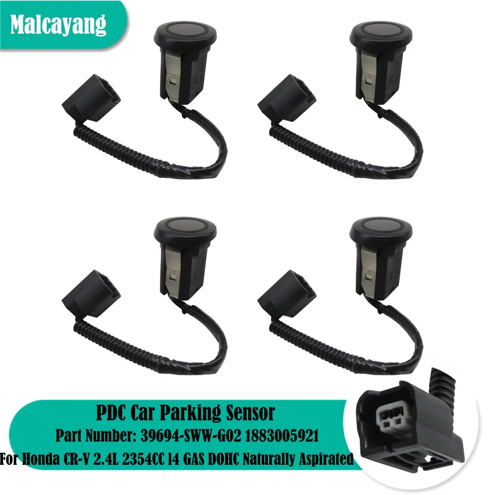 

Auto Parts 4PCS PDC Parking Sensor Reverse Aid For Honda CR-V 2.4L 2354CC l4 GAS DOHC Naturally Aspirated 07~11 39693-SWT-W02