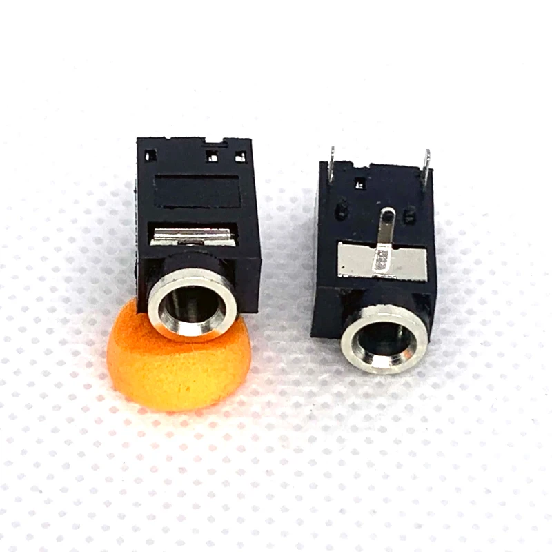 10 개/몫 3.5mm 헤드폰 PJ-319 실버 도금 패치 3Pin DIP 오디오 커넥터/헤드폰 소켓 PJ319 RoHS 2.0