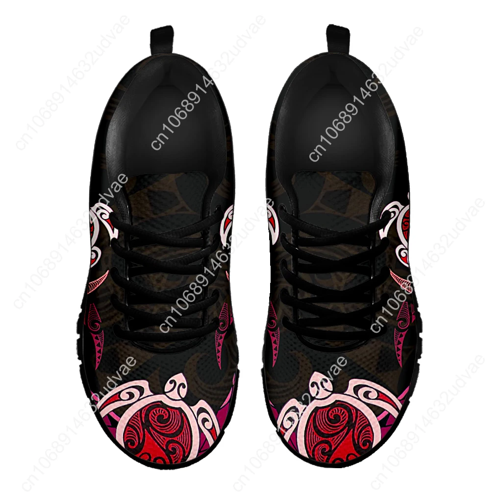 Polynesian Women's Shoes Polynesian Turtle Designer Comfortable Breathable Casual Sneakers Fashion Lace Up Shoes