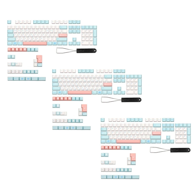 

Dropship Color Keycaps Cherry 135 Keys For MX GK61/ 64/ 68/87/104/108 Dye Sublimation