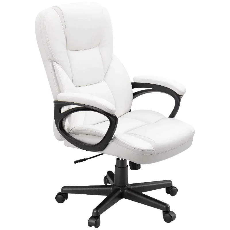 Faux Leather HighBack Executive Office Chair with Lumbar Support