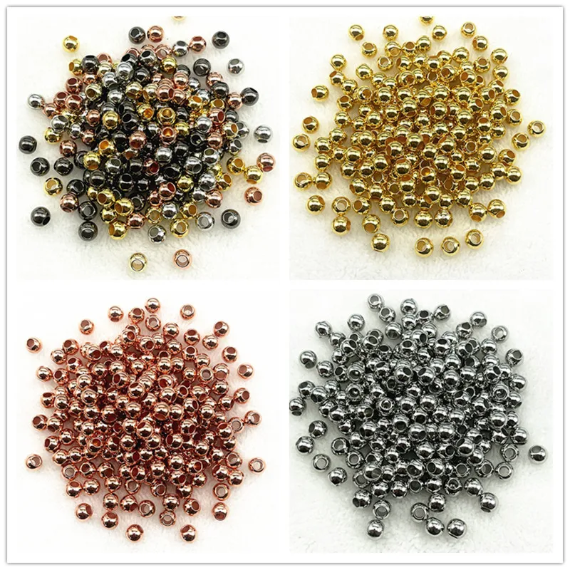 Versatile Big Hole Round Spacer Beads for DIY Jewelry and Crafting
