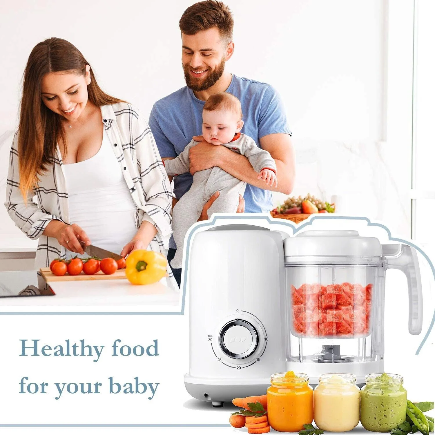 TopStrong Multifunctional White with 400ML Bowl Baby Food Maker Food Processor BFM001 1
