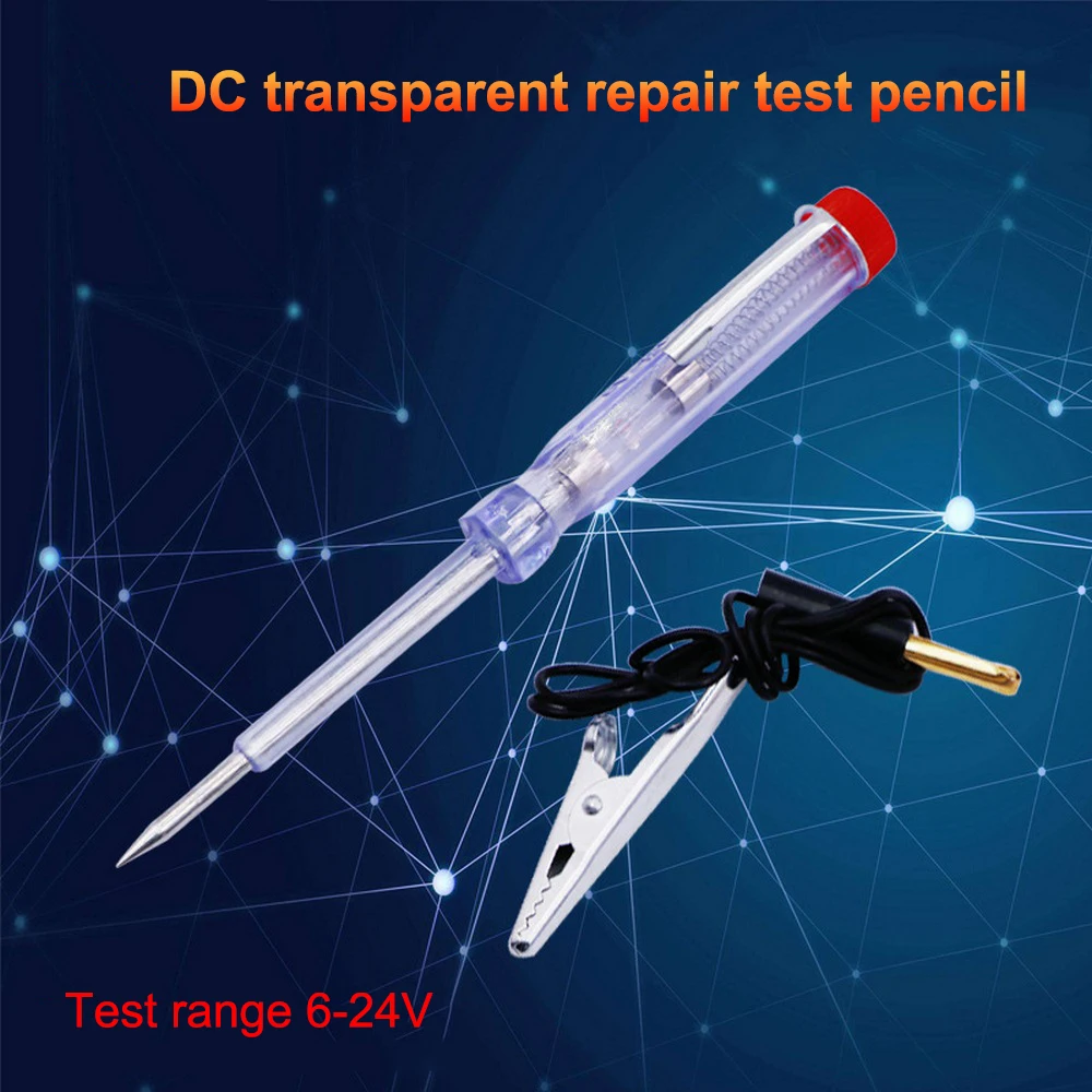 

Car Circuit Tester DC 6V 12V 24V Probe Light System Test Probe Lamp Auto Car Light Circuit Tester Lamp Voltage Test Pen Detector