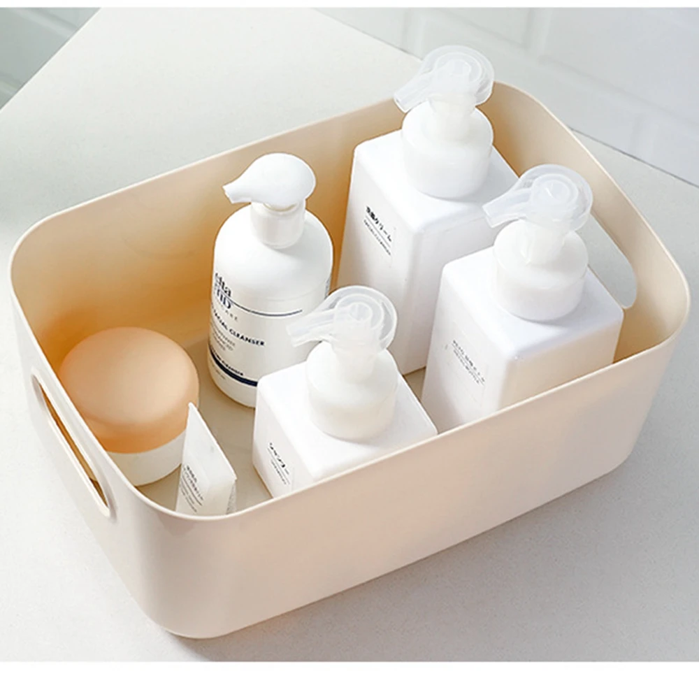 PP Plastic Storage Boxes High-capacity Large Opening Design Multiple Colour Storage Baskets Stackable Side Handles