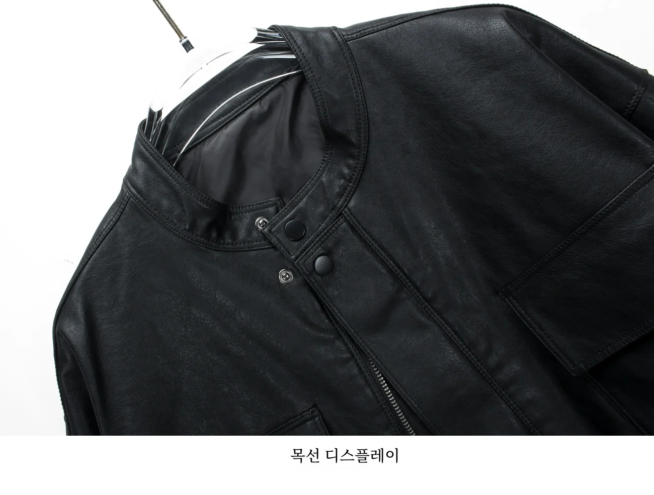 슬리밍 자른 여성 가죽 자켓 다목적 빈티지 한국 스타일 캐주얼 오토바이 가죽 클러스터 단순 유행