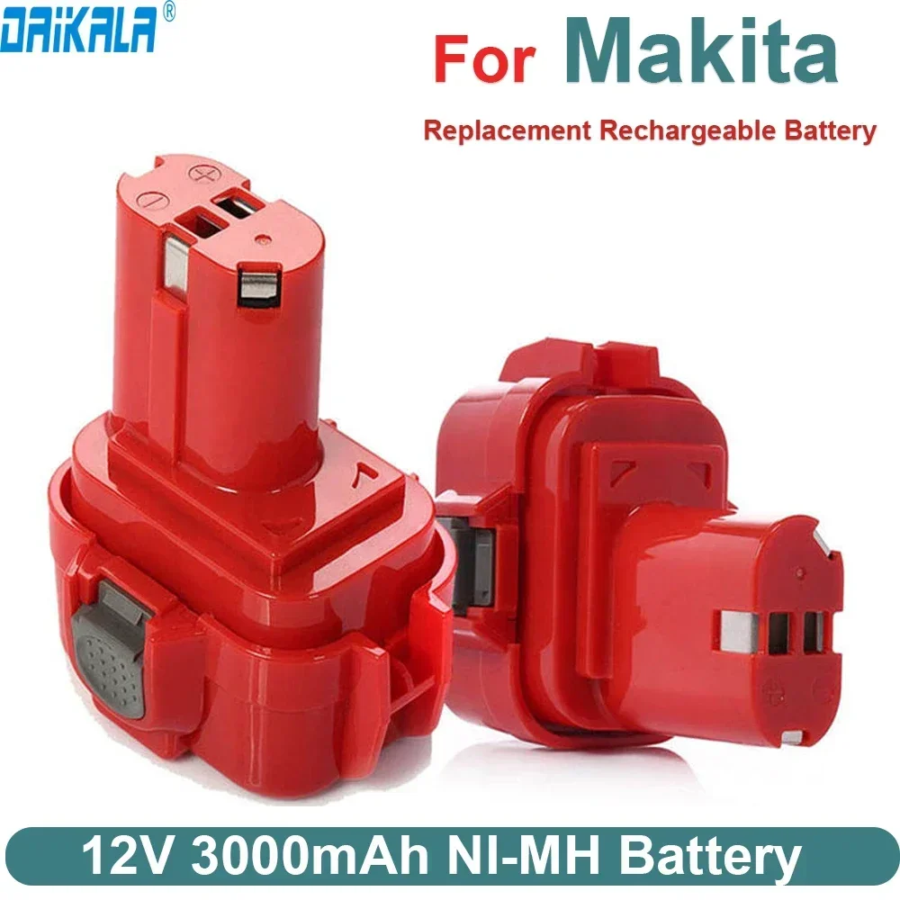 

Daikala 12V 3.0Ah PA12 Ni-MH Replacement Battery For Makita Power Tools Battery 12V 1220 1233 1222 1235 6270D 6271D 6317D 6227D