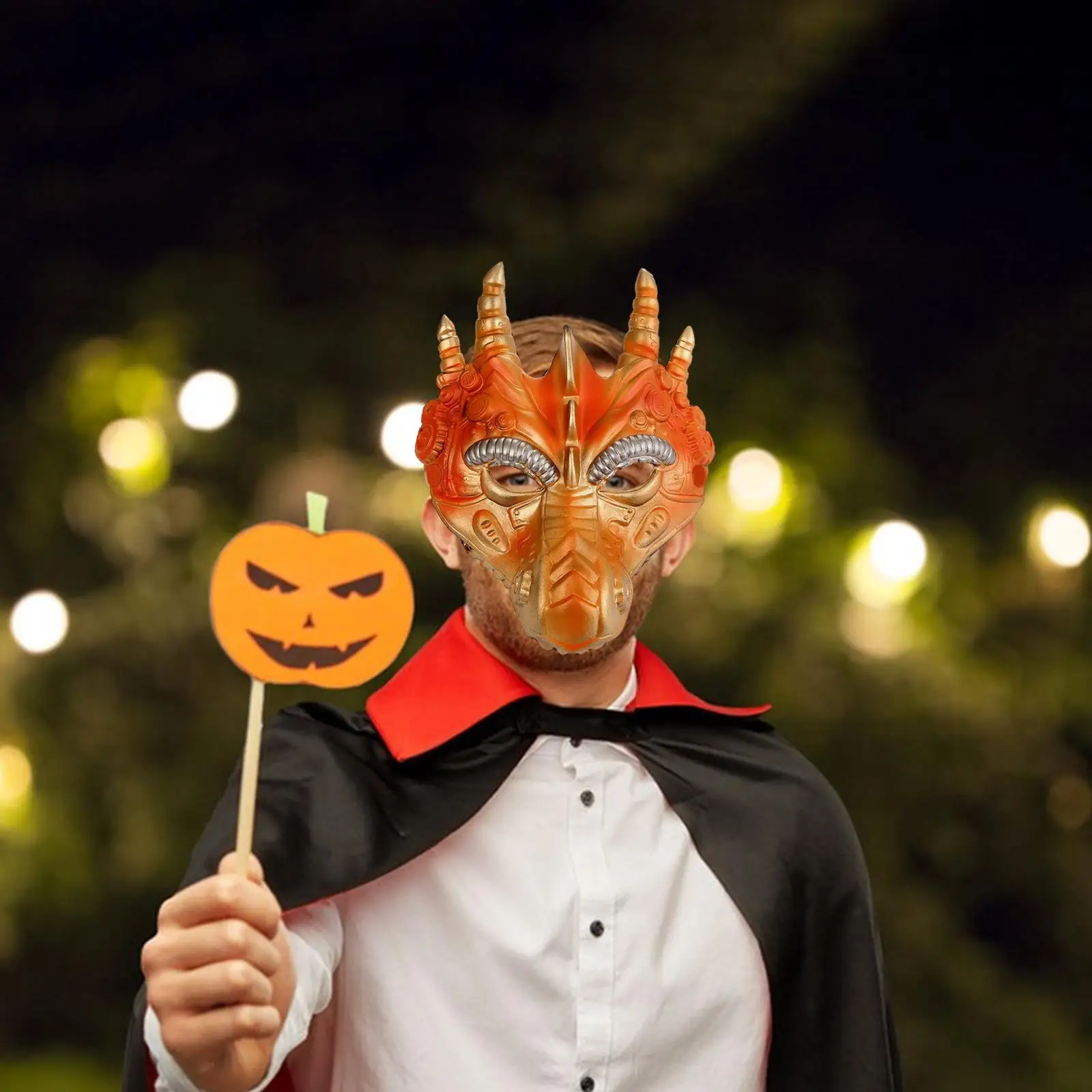 

Dragon Mask Cosplay Costume Face Mask for Birthday Stage Performance Party
