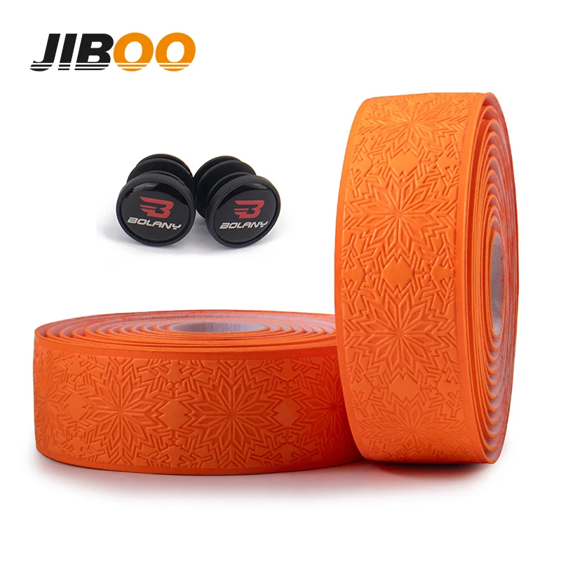 JIBOO 1 pair Road Bike Handle Bar Tape Stretch EVA Non-slip PU Comfortable Bicycle Speed Handlebar Tape Cycling Accessories