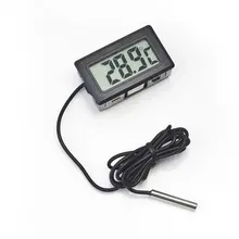 

LCD Digital Thermometer With Battery Freezer Thermometer Mini Indoor Outdoor Electronic Thermometer With Sensor