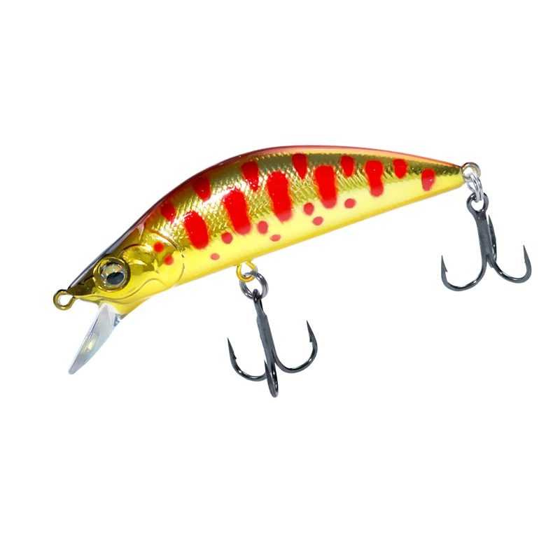 AOCLU-Hart sinkender Minnow-Köder zum Angeln im Süßwasser-Inshore-Boot, Langstreckenköder, leicht gegossen, 50 mm, 4,7 g, 65 mm, 8,2 g