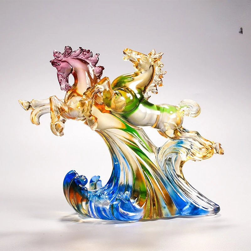 

Глазурованные лошадиные украшения гармоничные и взаимовыгодные деловые подарки обеспечивают мгновенный успех