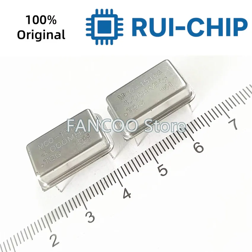5개 4M 4.000M 4MHZ 4.000MHZ 크리스탈 발진기 액티브 OSC DIP-4 직사각형 풀 사이즈 3.3V 5V