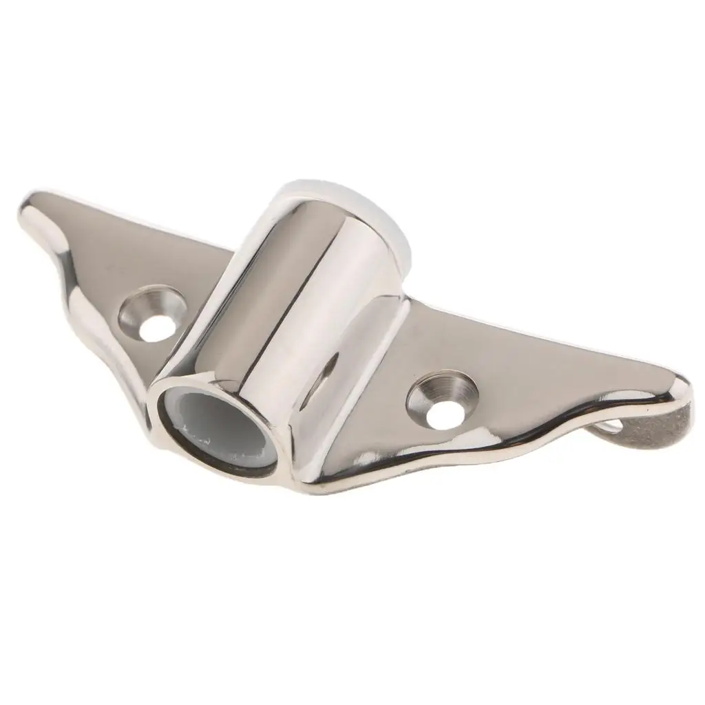 Stainless Steel Boat Oarlock Socket Rowlock Side Mount 3.93x1.38inch