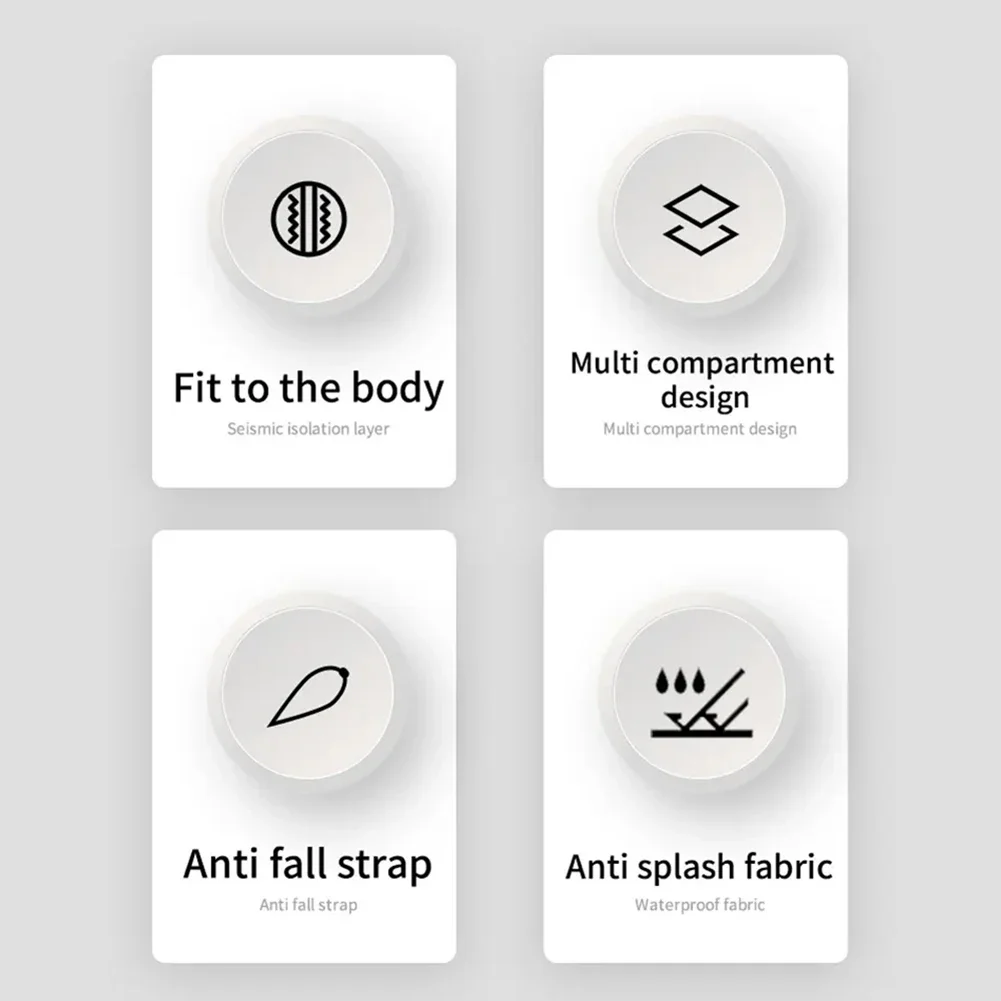 EVA Travel Protective Case Shockproof Carrying Bag with Mesh Pocket for Anbernic RG556/RG40XXV Retro Handheld Game Console