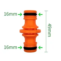5PCS Joiner Repair Connector Coupling 1/2'' Garden Hose Tubing Fitting Pipe Quick Drip Irrigation Watering System for Greenhouse 2