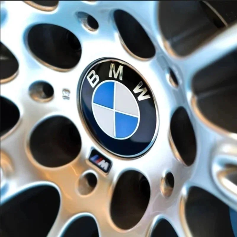 자동차 휠 센터 허브 캡 엠블럼, BMW E90 E60 E61 E93 E87 E36 E46 E39 E53 F30 F20 F10 F15 X1 X3 X5 X6 용, 68mm 56mm, 4 개