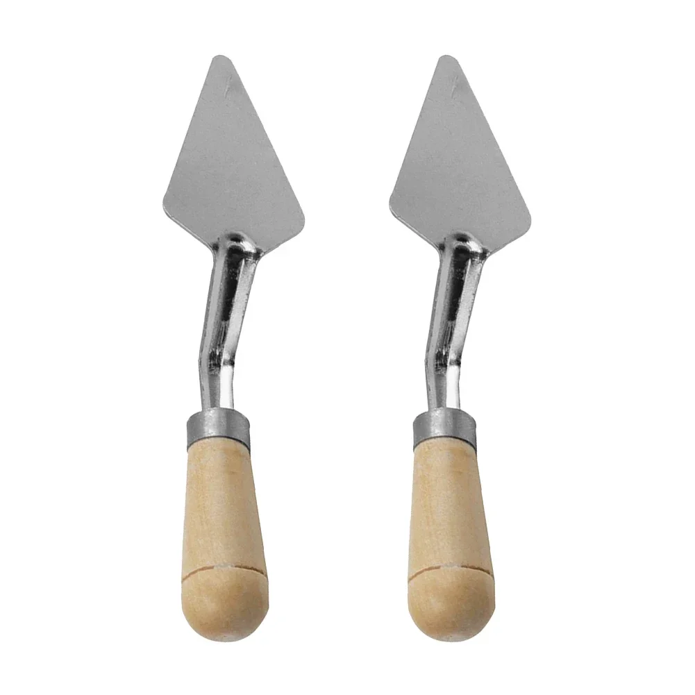 Portable Steel Wood Palette Oil Mix Painter Paint Tool Pigment Texture Artist Scraper Cutter Spatula plastic paint palette