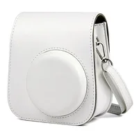 For Fujifilm Film Camera Bag for Instax Mini 11 9 8 Camera Case PU Leather Soft Silicone Cover Bag with Shoulder Strap - Image 6