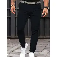 Jean slim décontracté pour hommes, nouvelle mode et tendance, noir et blanc, reliure sur les jambes 2