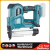 Cordless Electric 2 in 1 Nailer/Stapler Gun with 200pcs 32mm and 200pcs 50mm Nails Compatible with Maki ta Lithium Battery 1