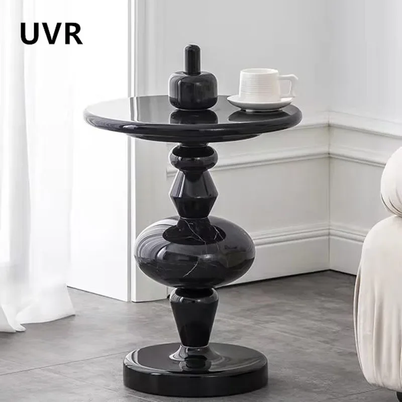 UVR High Quality Coffee Table Small Round Table Living Room Sofa Side Corner Small Side Bedroom Coffee