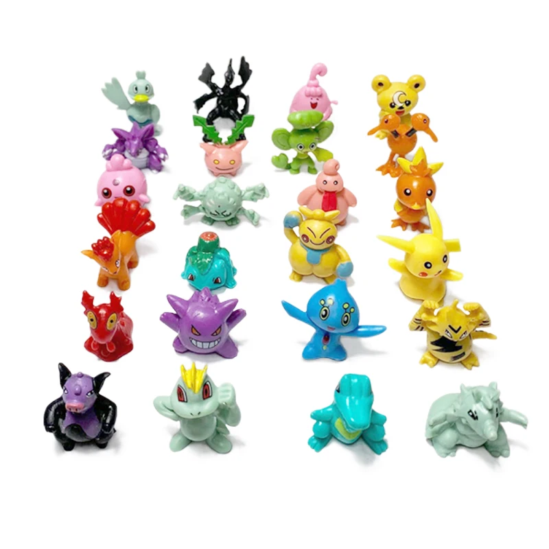 Pokemon 24 PCS Mini Figures Boxed Toys Pikachu Squirtle Charmander