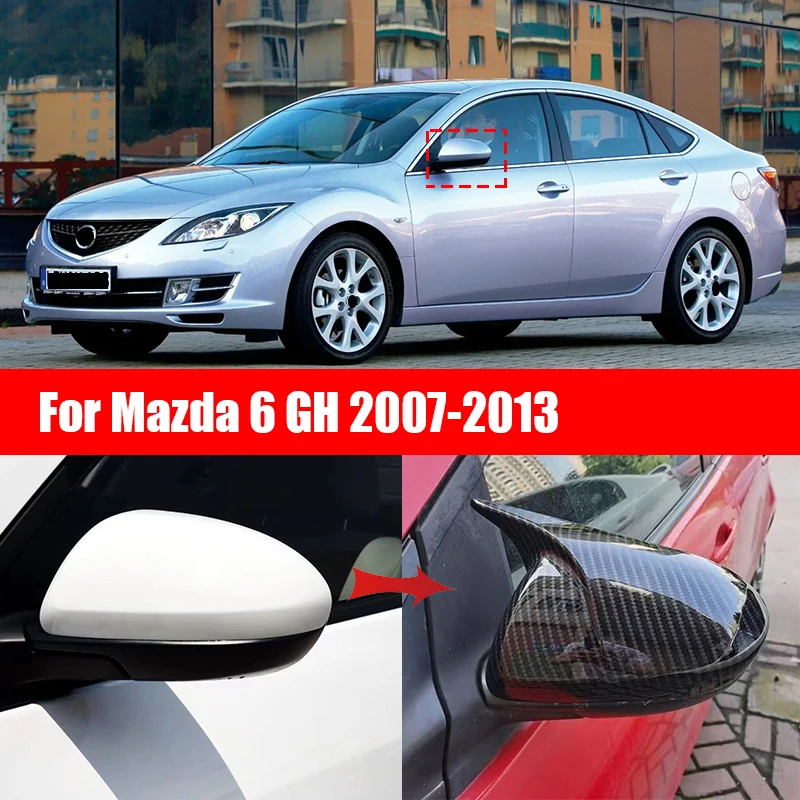 

for Mazda 6 GH 2007 2008 2009 2010 2013 second generation exterior reversing mirror cover covering ABS rear-view mirror housing
