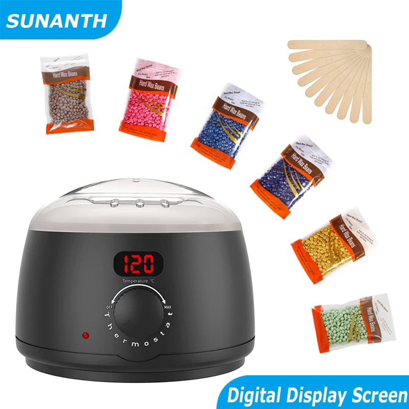 Description Picture 3 of item500ML Wax Warmer Pot Professional Digital Wax Heater Kit for Hair Removal Depilation Paraffin Hard Wax Beans Melting Machine