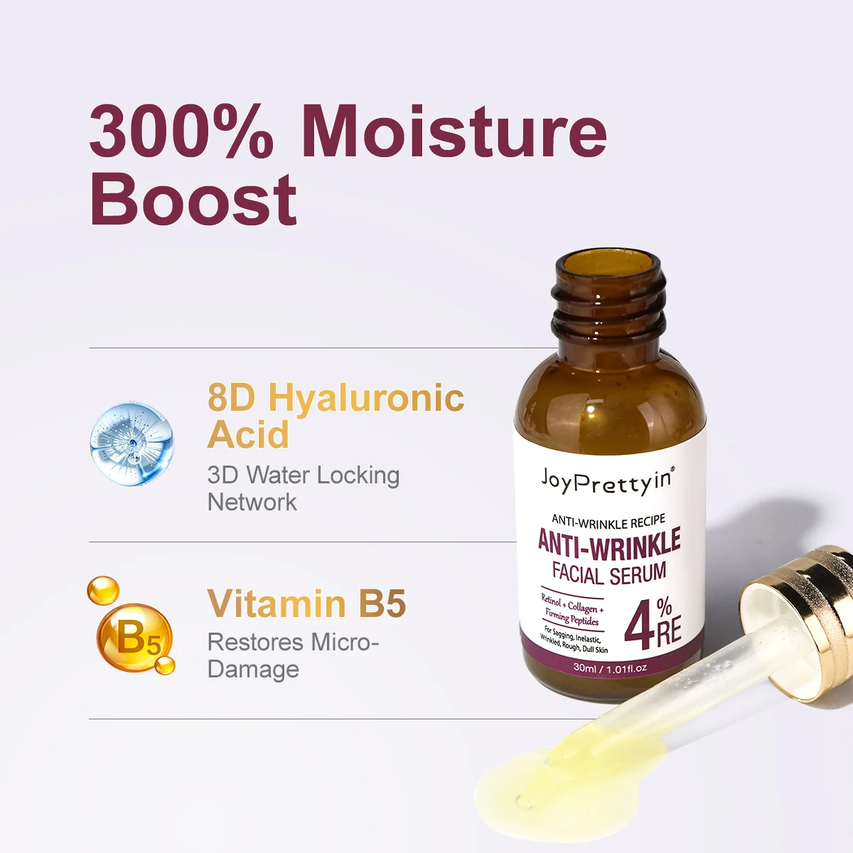 Retinol Anti Wrinkle Aging Face Serum Smooth Moisturizing Fade Fine Line Firming Nourishing Essence Moisturiz Facial Serum 6