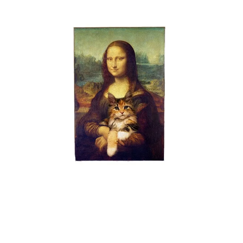 Funny Bathroom Toilet Decoration Painting Mona Lisa Wearing Pearls Girl with Roll Paper Canvas Prints Posters Home Wall Decor