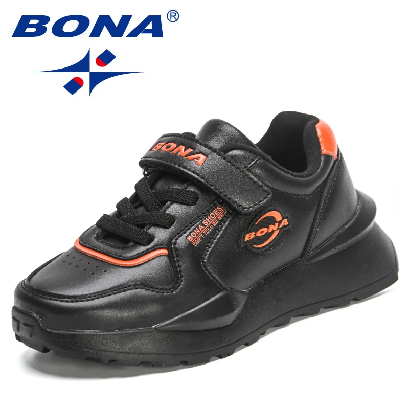 

BONA 2022 New Designers Chunky Sneakers For Boys Girls Tennis Casual Sport Shoes Children Fashion Light Running Shoes Kids Comfy