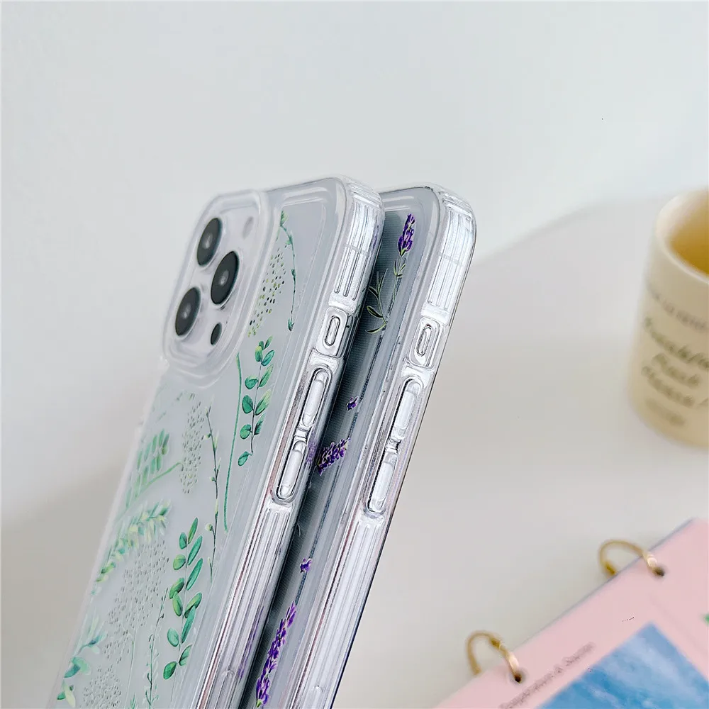 Flower Phone Case Soft Silicone Shockproof Cover For Iphone_voghion.com