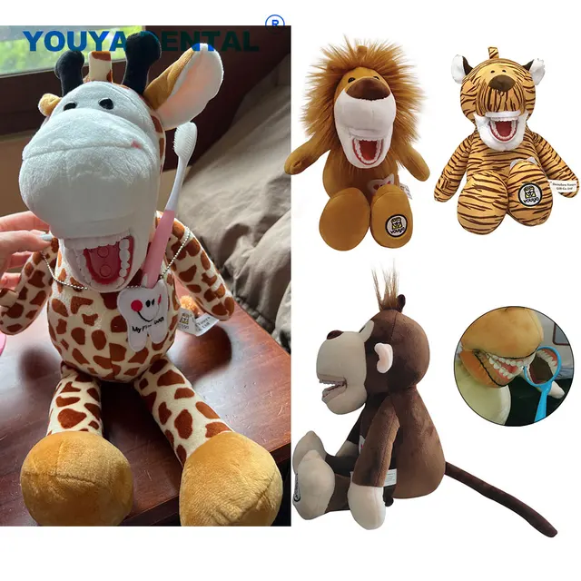 With Teeth Model Dental Practice Plush Dolls Stuffed Toys For Kids Child Learning Teaching Studying Christmas Dentist Gifts