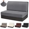 2pcs/set Jacquard RV Covers Stretch Car Camper Dinette Sofa Covers Adjustable Dust-proof Dining Seat Covers Bench Backrest Case 1