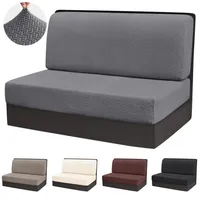 2pcs/set Jacquard RV Covers Stretch Car Camper Dinette Sofa Covers Adjustable Dust-proof Dining Seat Covers Bench Backrest Case 1