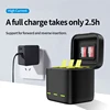 TELESIN 1750 mAh Battery For GoPro Hero 12 11 10 9 3 Ways Fast Charger Box TF Card Storage For GoPro Hero Action Camera Accessor 6