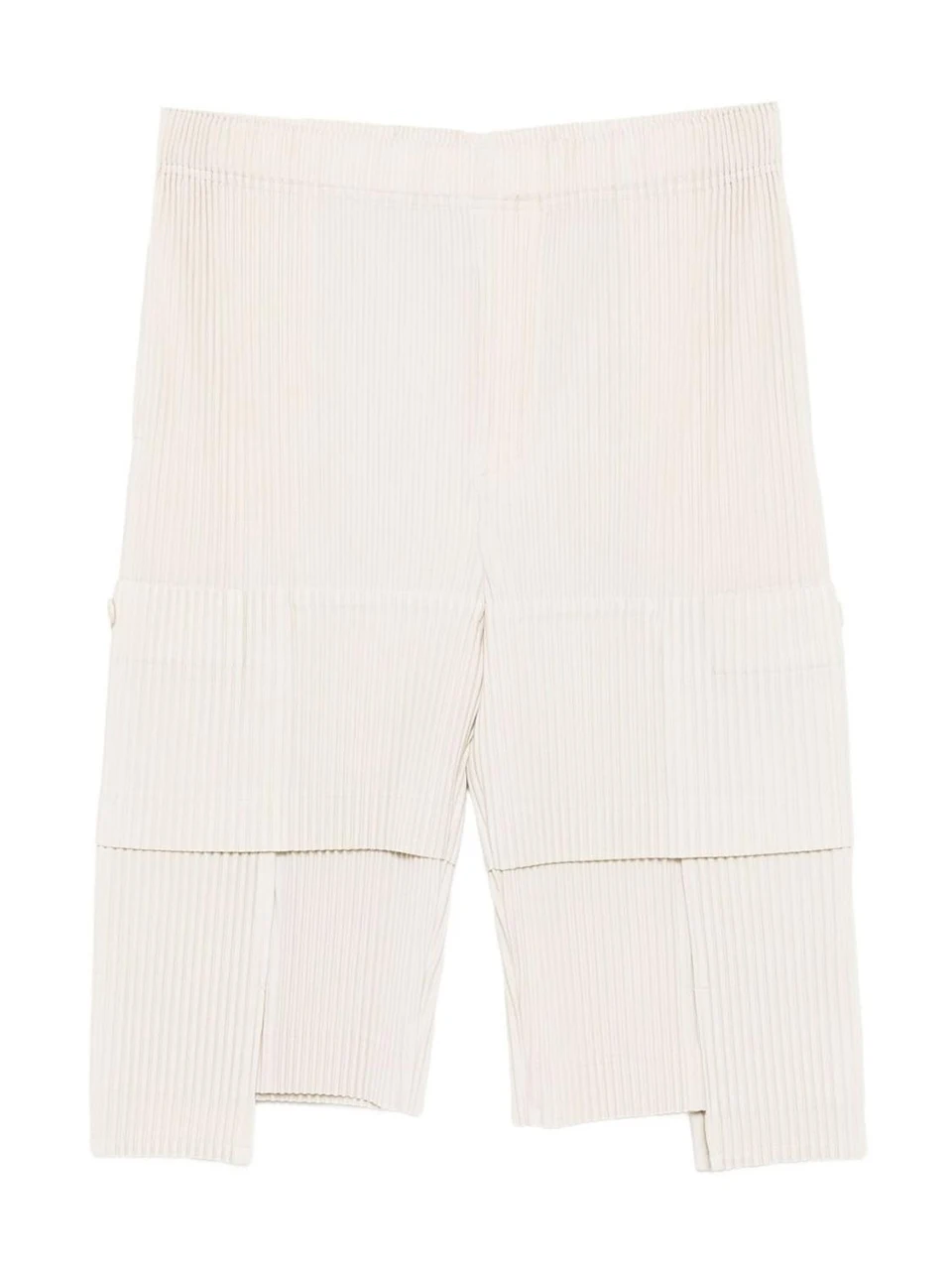 TIANPEI Pleated Plisse Homme Multi Pocket Cargo Short Pants 3