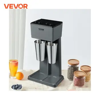 VEVOR Milkshake Maker Mixer Machine Double Head Stainless Steel Drink Blender 3-Speed Milkshake Mixer for Commercial Home 1
