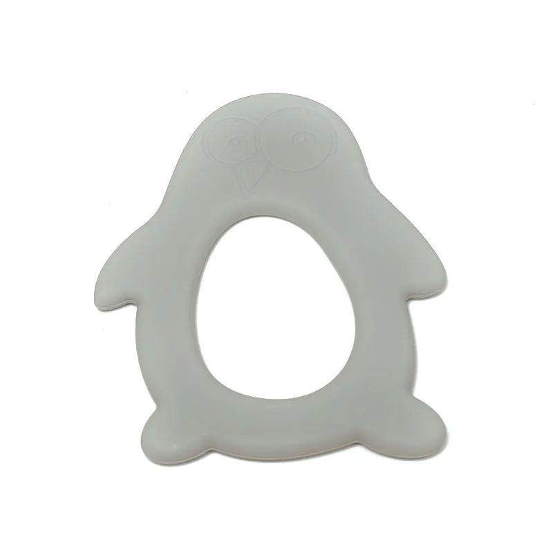 1/9pcs Silicone teether penguin baby teething stick children mouth muscle trainer biting music toys mother and child supplies